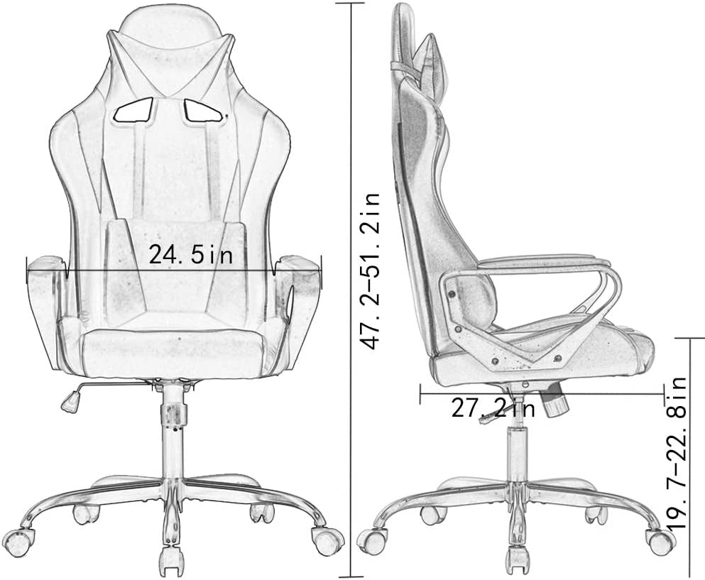 Ergonomic High-Back PU Leather Gaming Chair
