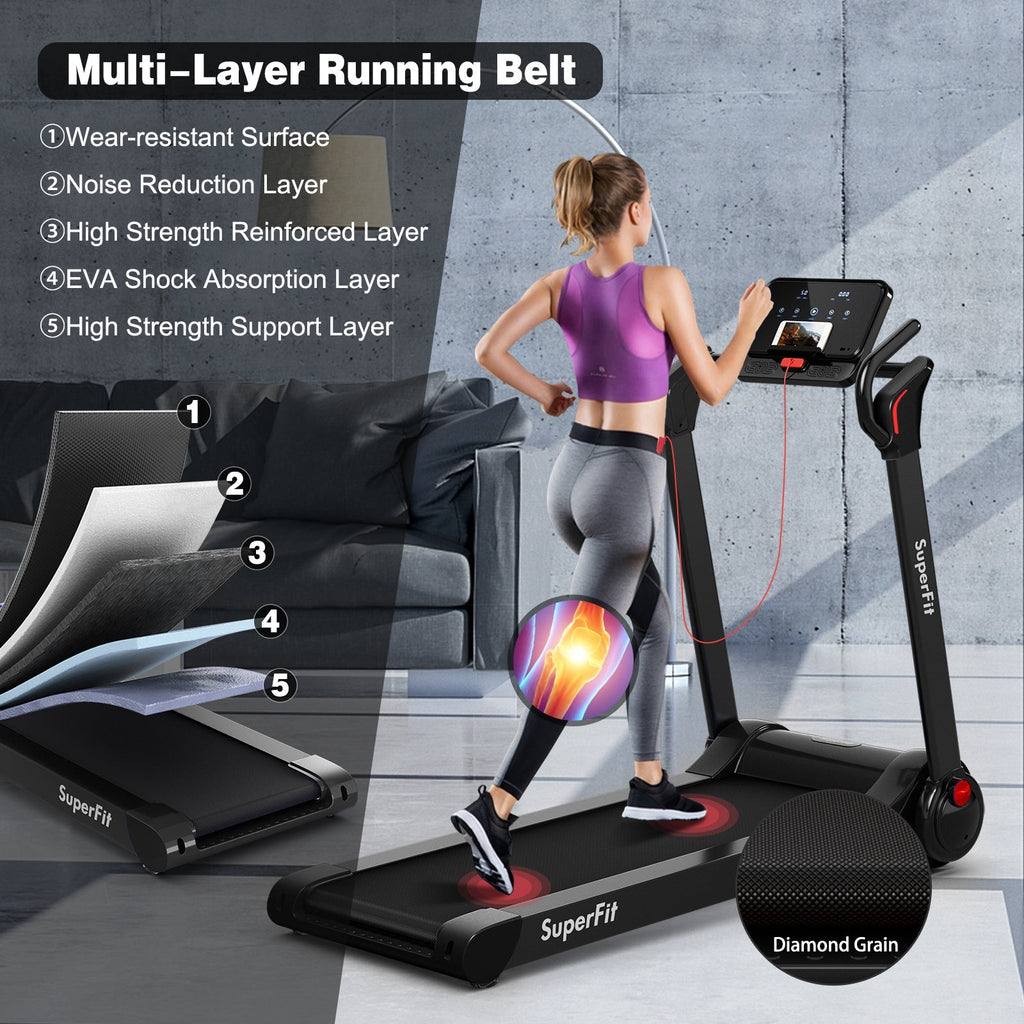 Folding Home Office Treadmill 2.25HP for Small Spaces