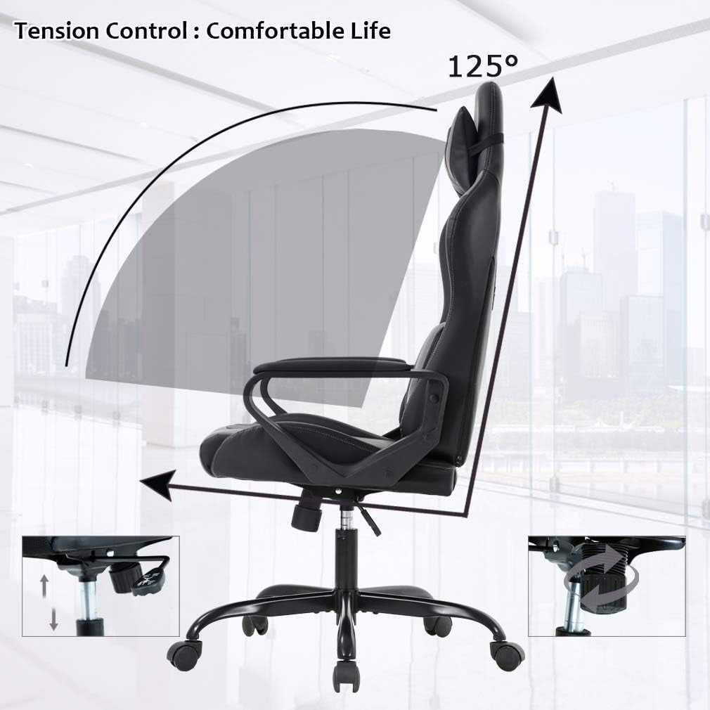 Ergonomic High-Back PU Leather Gaming Chair