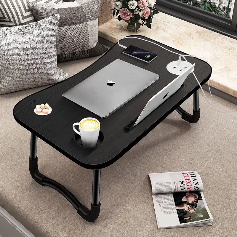 Portable Laptop Bed Desk for Work From Home Reading & Study