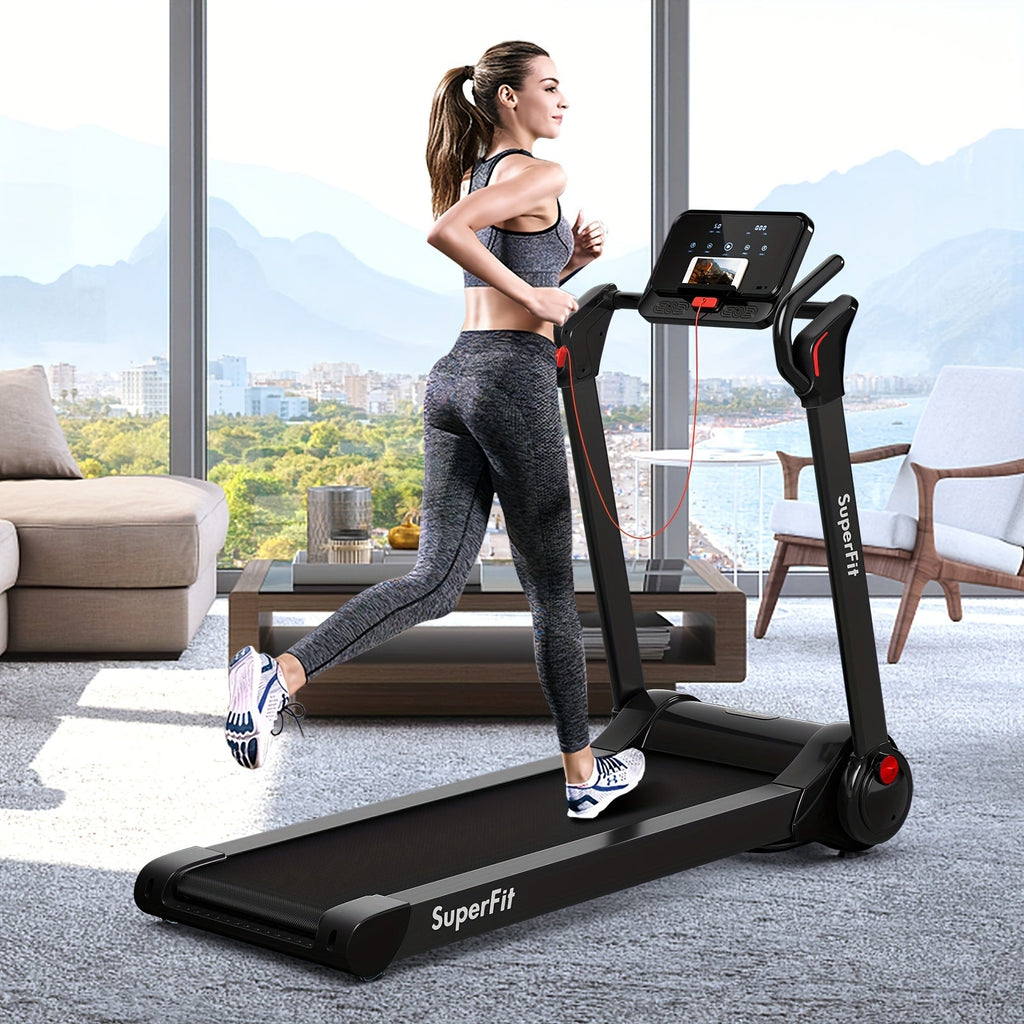 NNETM Folding Electric Treadmill 2.25HP - Black