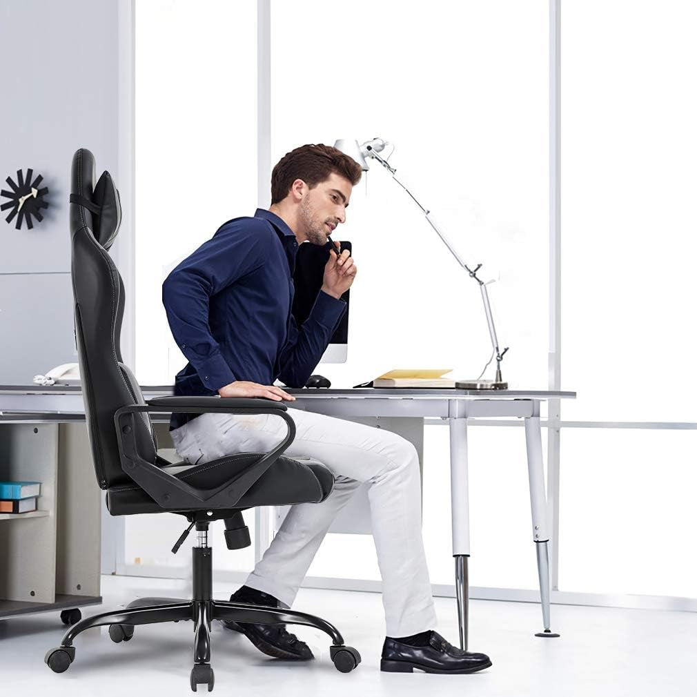 Ergonomic High-Back PU Leather Gaming Chair